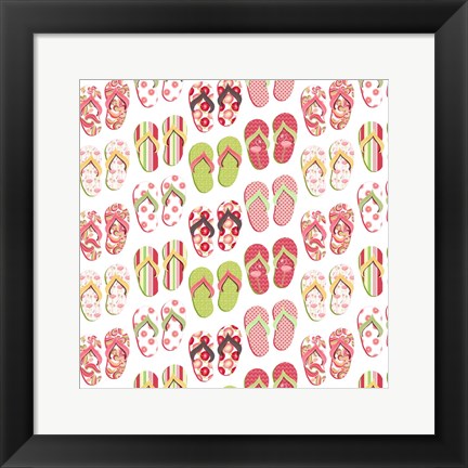 Framed Flip Flop Mania Print