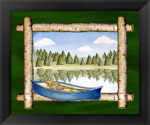 Framed Framed Lake View III Print