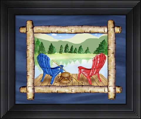 Framed Framed Lake View IV Print