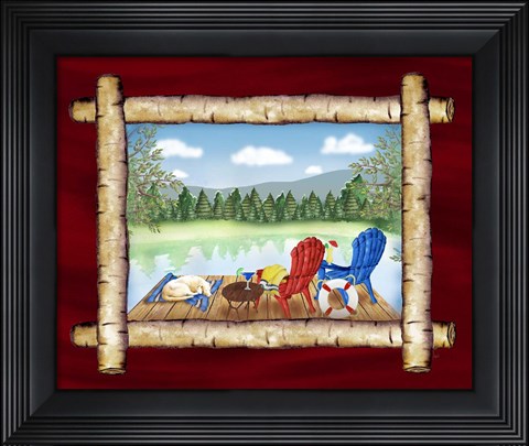 Framed Framed Lake View II Print