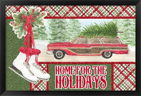 Framed Sleigh Bells Ring - Home for the Holidays Print