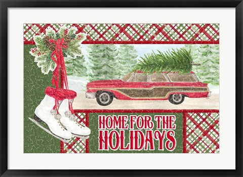 Framed Sleigh Bells Ring - Home for the Holidays Print