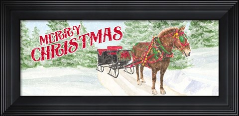 Framed Sleigh Bells Ring - Sleigh Ride Print