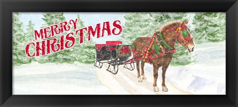 Framed Sleigh Bells Ring - Sleigh Ride Print