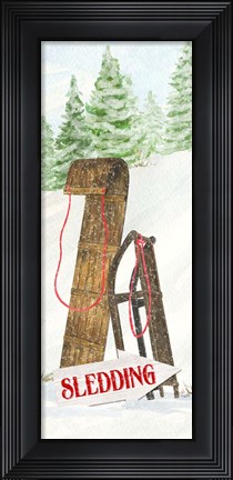 Framed Sleigh Bells Ring panel I Sleigh Ride Print