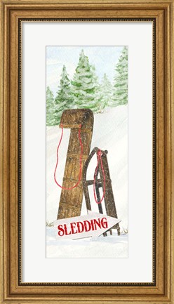 Framed Sleigh Bells Ring panel I Sleigh Ride Print