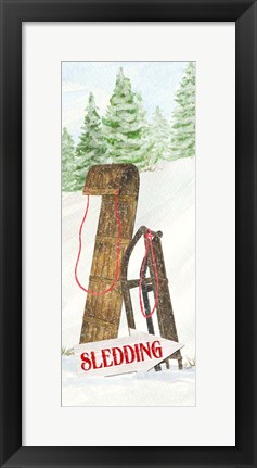 Framed Sleigh Bells Ring panel I Sleigh Ride Print