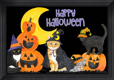 Framed Fright Night Friends horizontal II Print