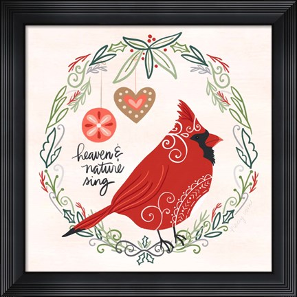 Framed Hygge Christmas I Print