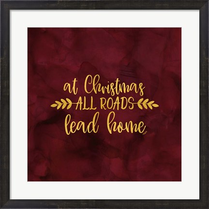 Framed All that Glitters for Christmas I-All Roads Print