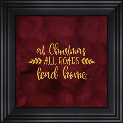 Framed All that Glitters for Christmas I-All Roads Print