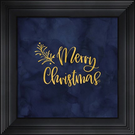 Framed All that Glitters for Christmas IV-Merry Christmas Print