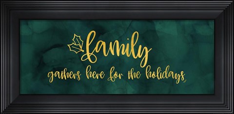 Framed All that Glitters panel I-Family Gathers Print