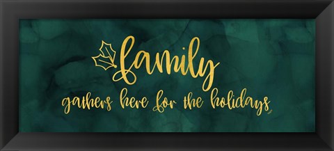 Framed All that Glitters panel I-Family Gathers Print