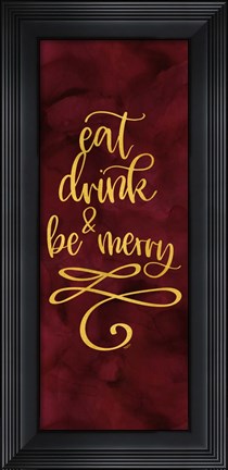 Framed All that Glitters panel III-Be Merry Print