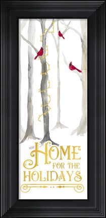 Framed Christmas Forest panel IV-Home for the Holidays Print