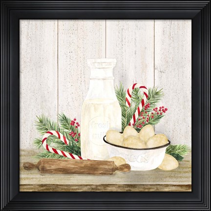 Framed Christmas Kitchen II Print