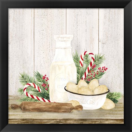 Framed Christmas Kitchen II Print