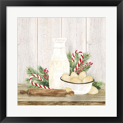 Framed Christmas Kitchen II Print