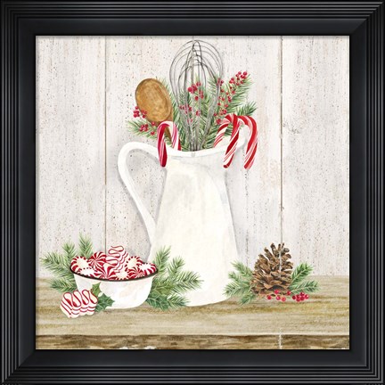 Framed Christmas Kitchen III Print