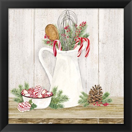 Framed Christmas Kitchen III Print