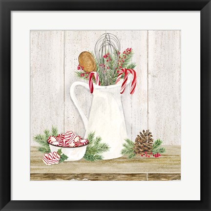 Framed Christmas Kitchen III Print