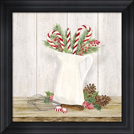 Framed Christmas Kitchen IV Print
