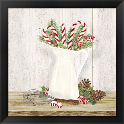 Framed Christmas Kitchen IV Print