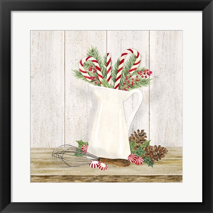 Framed Christmas Kitchen IV Print