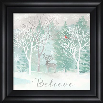 Framed Peace on Earth Silver I Print