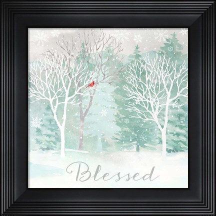 Framed Peace on Earth Silver II Print