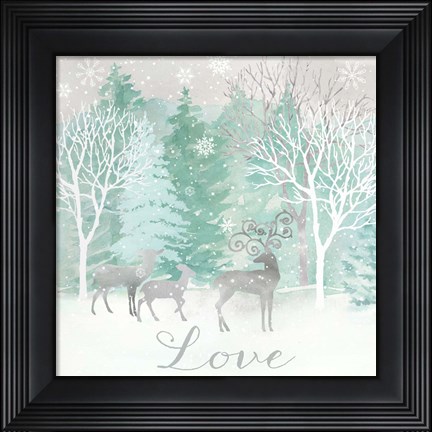 Framed Peace on Earth Silver III Print