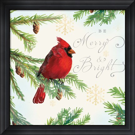 Framed Christmas Blessings I Print