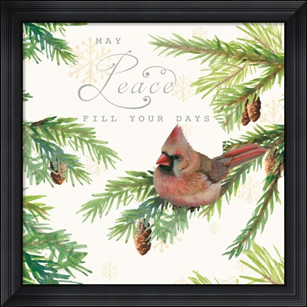 Framed Christmas Blessings II Print