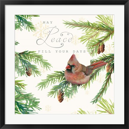 Framed Christmas Blessings II Print