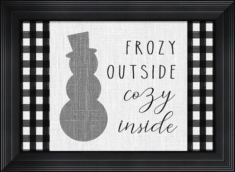 Framed Winter Wonder landscape IV Print
