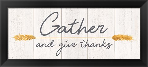 Framed Farm Life panel I-Give Thanks Print
