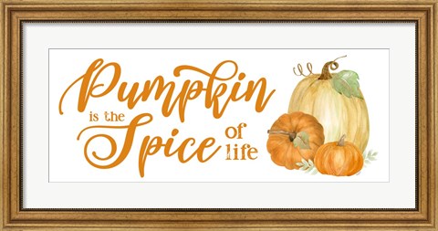 Framed Pumpkin Spice Season panel II Print