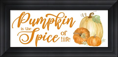 Framed Pumpkin Spice Season panel II Print