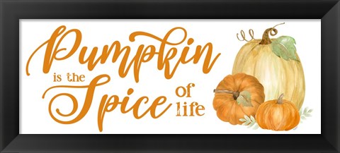 Framed Pumpkin Spice Season panel II Print