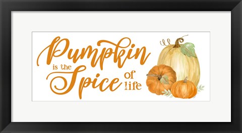 Framed Pumpkin Spice Season panel II Print