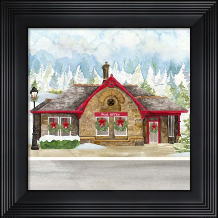Framed Christmas Village III Print