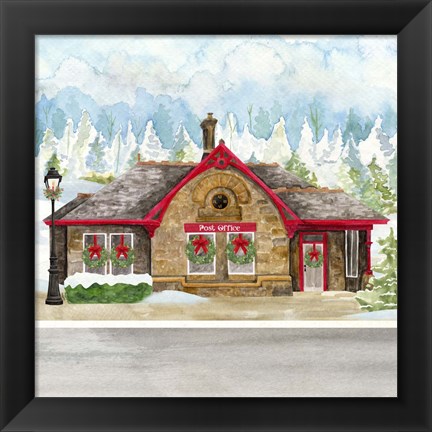 Framed Christmas Village III Print