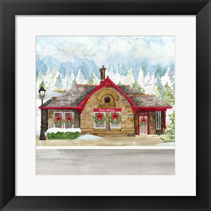 Framed Christmas Village III Print