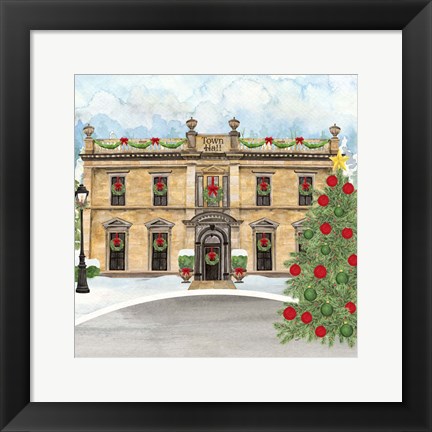 Framed Christmas Village IV Print