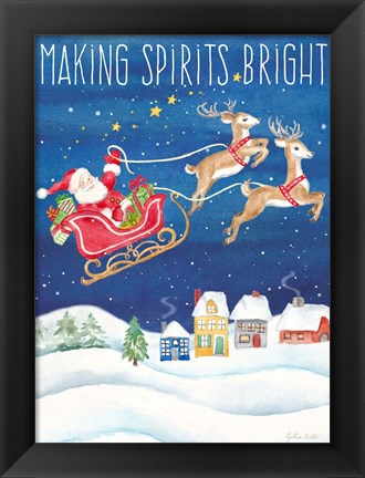 Framed Making Spirits Bright portrait Print