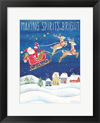 Framed Making Spirits Bright portrait Print