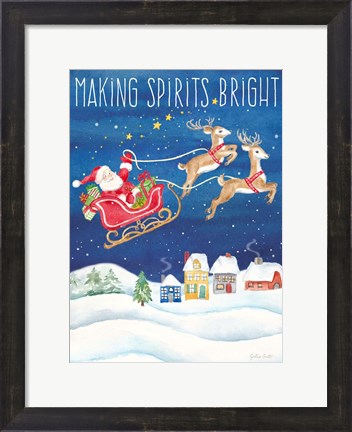 Framed Making Spirits Bright portrait Print