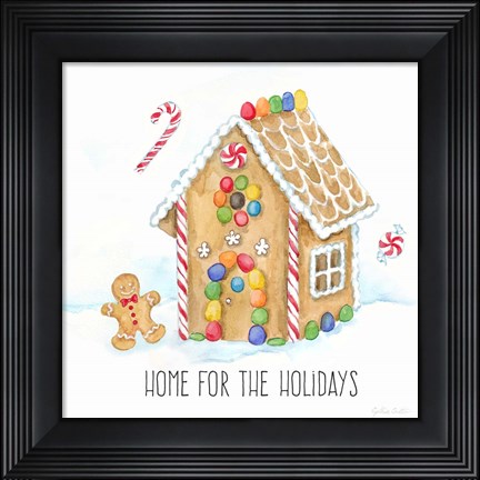 Framed Vintage Holiday Cheer III Print