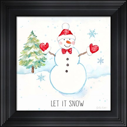 Framed Vintage Holiday Cheer IV Print